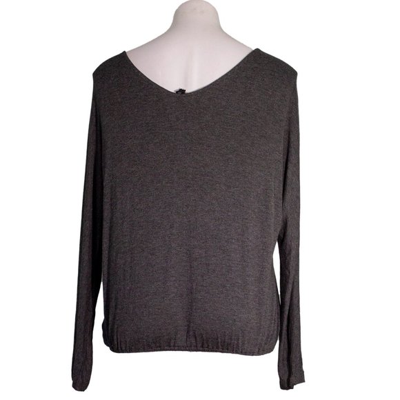 Seven7 Gray Graphic Long Sleeve Shirt sz m - Picture 3 of 4